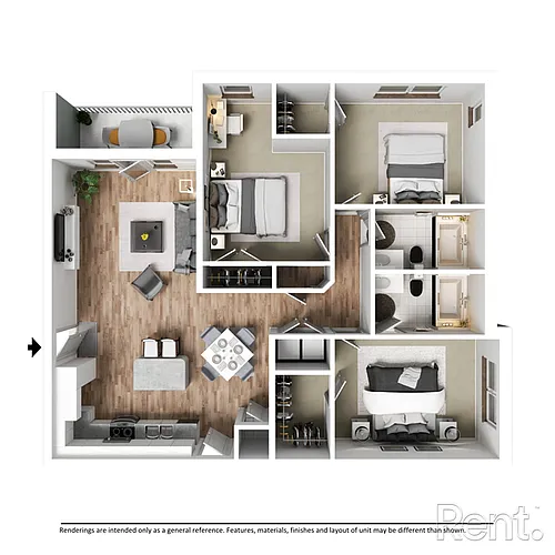 Floor plan 3 Bedroom