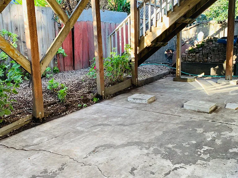 rear patio