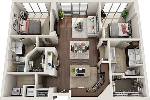 Floor plan B2D
