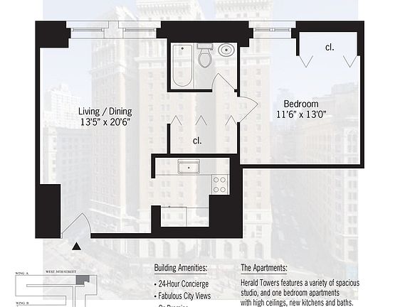 2nd image of 50 W 34th St APT 6A11