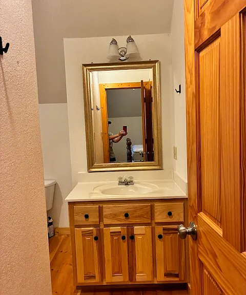 Upstairs bathroom and walk-in shower