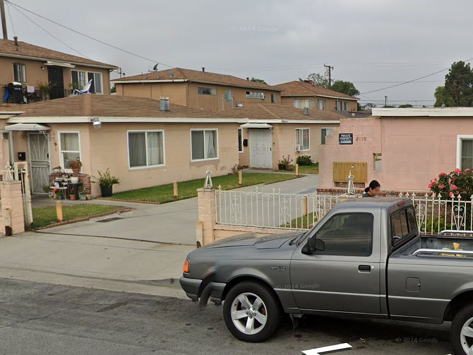 Exterior of apartment complex