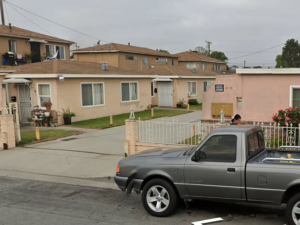 Exterior of apartment complex