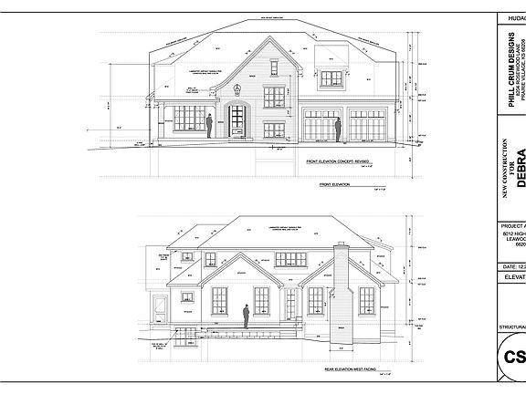 Front and Rear elevations