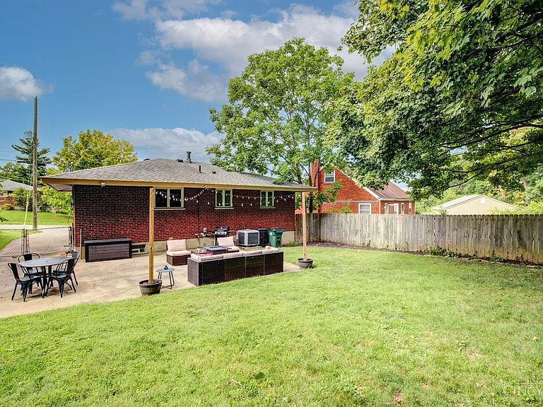 Enjoy the privacy and entertainment of the fully fenced in backyard.