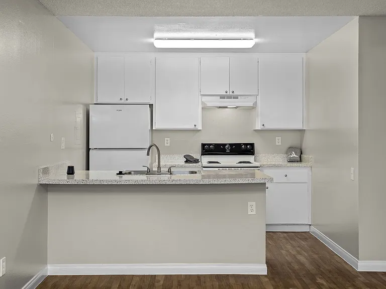 Kitchen at Bay Breeze Apartments in Costa Mesa, CA