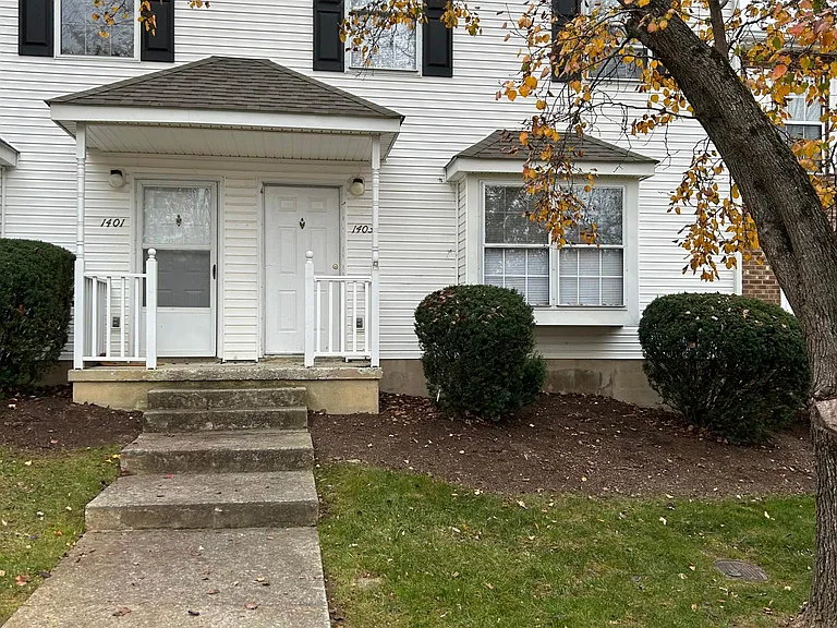 Front entrance, unit on right.