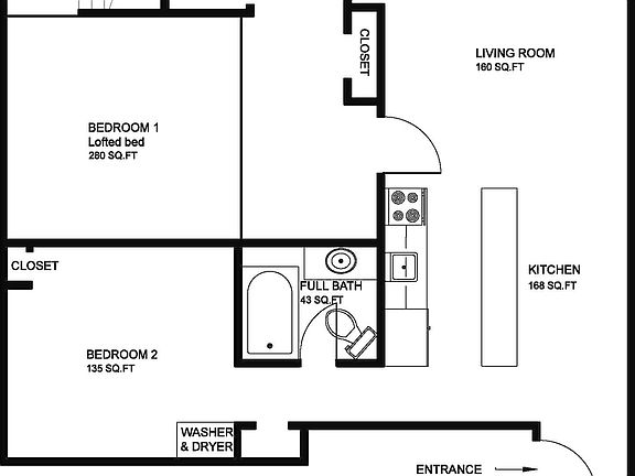 2325 Ohio Ave. #3 Floor Plan