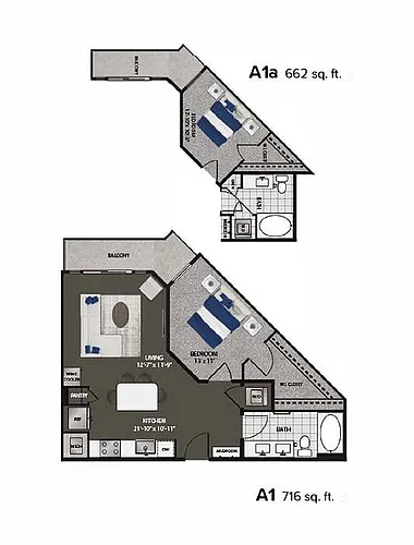 Floor plan A1A Essential Housing