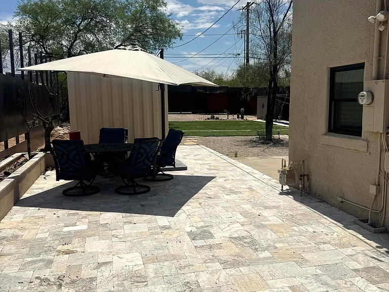 Additional patio area