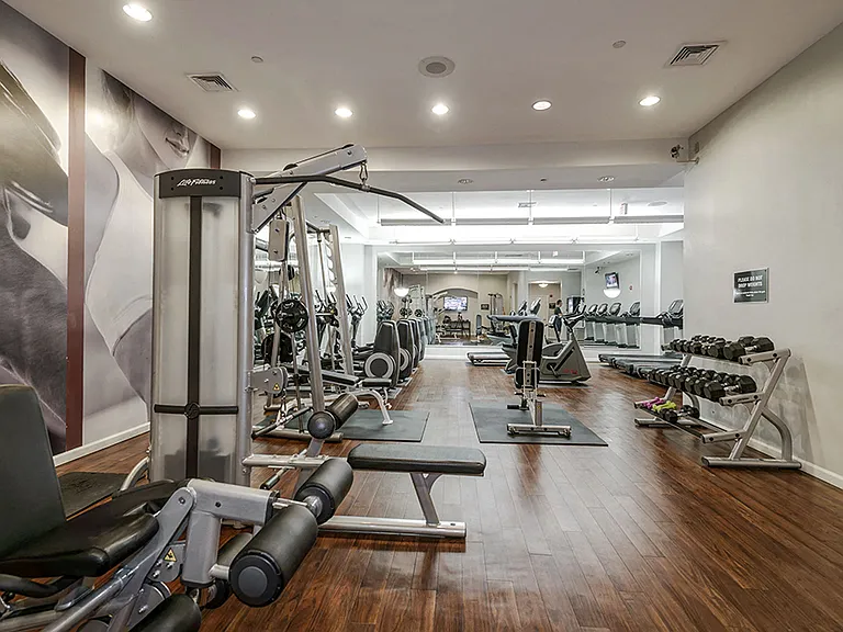 24-Hour Fitness Center with Free Weights and Cardio