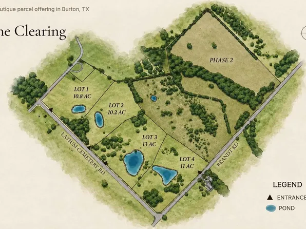 9909 Latium Cemetery Rd Tract 2, Burton, TX 77835