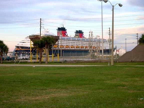 Cruise ships in port