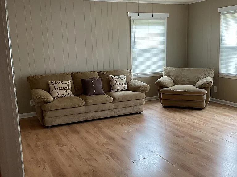 Living room (furniture not included)