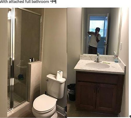 Ground (1st) floor full bathroom with stand-in shower