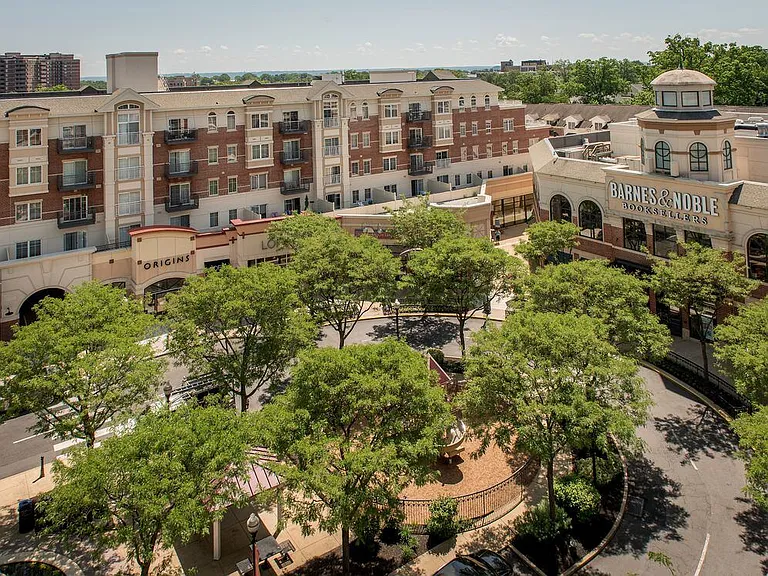 Building exterior with on-site retail