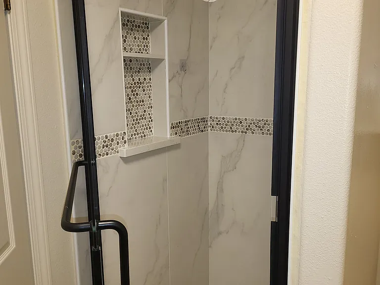 Master shower