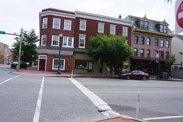 View of building from Market Street
