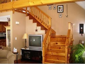 Beautiful Pine Beams and Stair