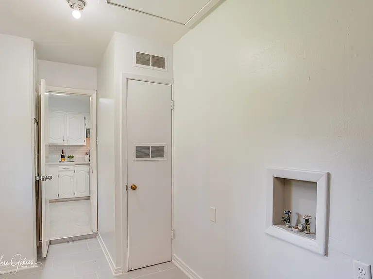 Dedicated washer and laundry room.