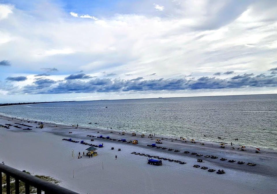 Beautiful expansive view from the balcony of SPB and Gulf of