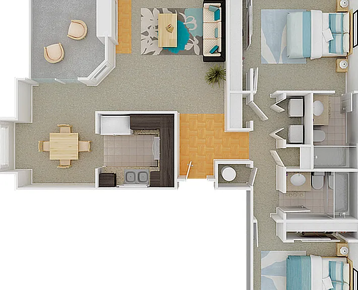 1033 sq. ft. 1033 sq. ft.