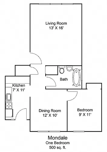 Floor plan Mondale