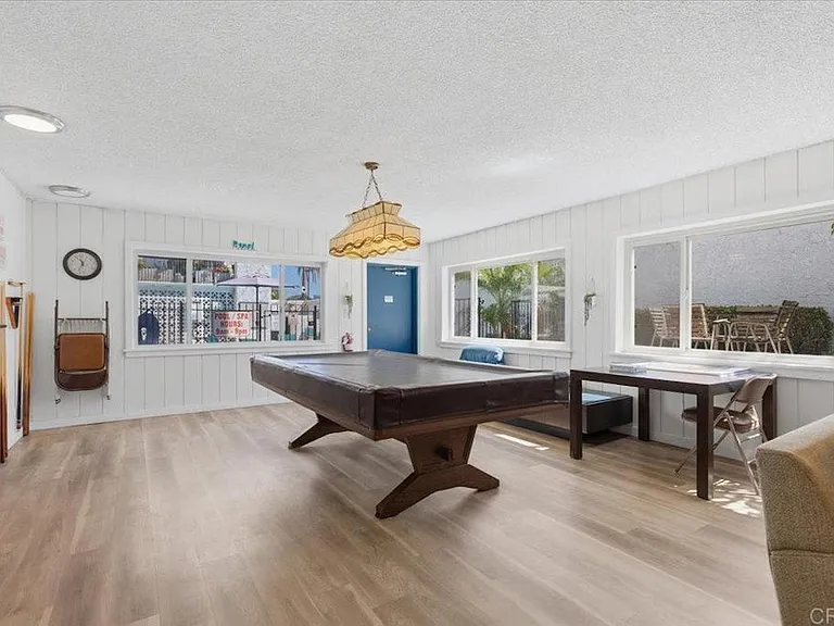 Common area pool table.