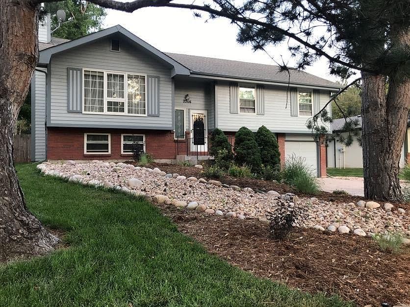 Recently landscaped yard