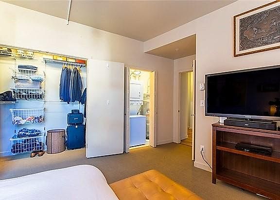 Large closet and laundry