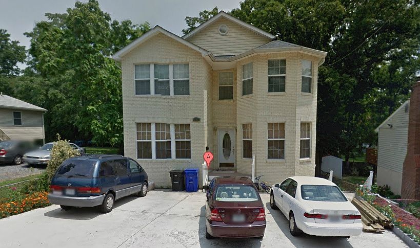 front of the house