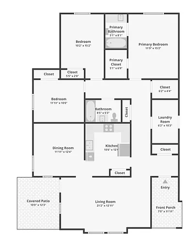 Floor plan 3 Bedroom