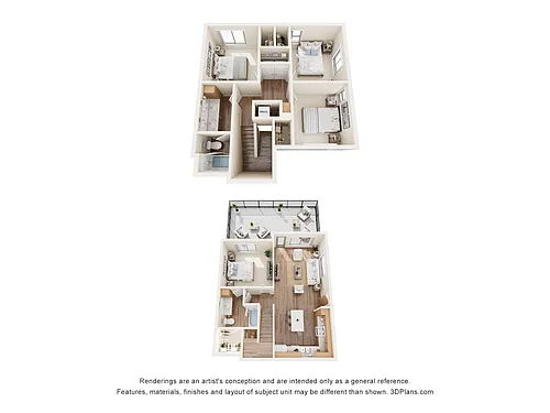 Floor plan 4AV (Audio/Visual Accessible)
