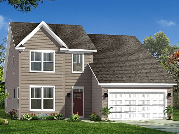 Rendering of elevation 1 of The Middleton Design by DRB Homes
