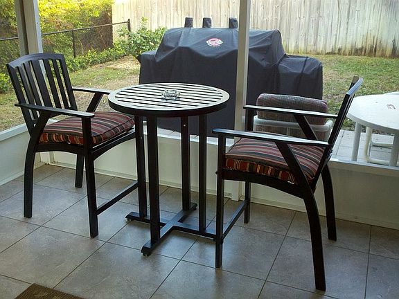 view from screen room