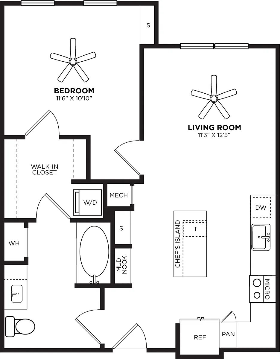 Floor plan A13.1 No Balcony