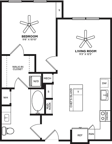 Floor plan A13.1 No Balcony