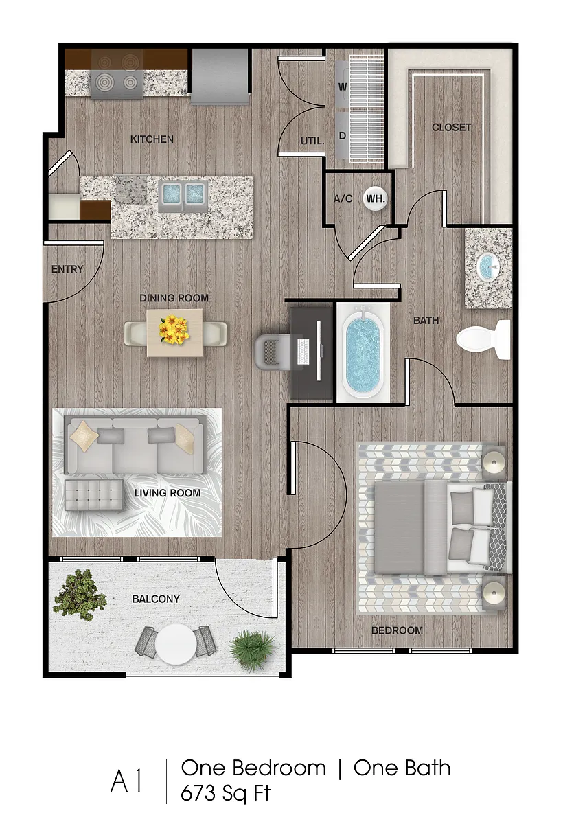 Floor plan 1X1