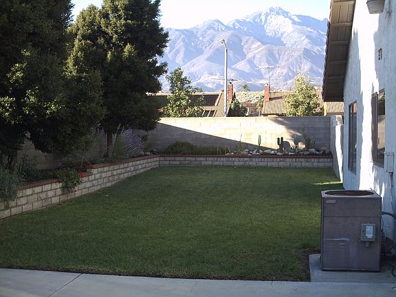 Backyard view of mountains.