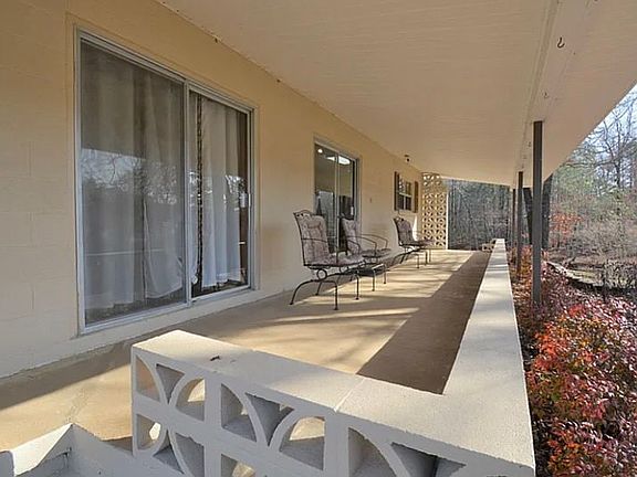 Porch overlooking lake