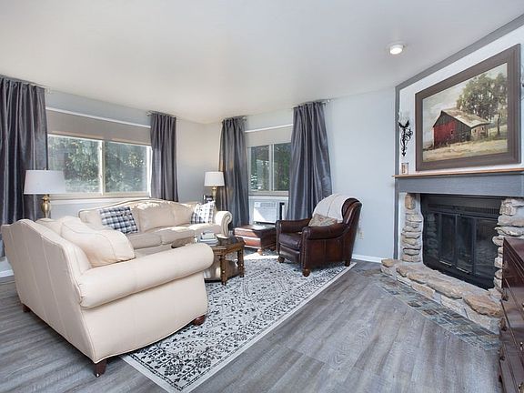 With woodburning fireplace