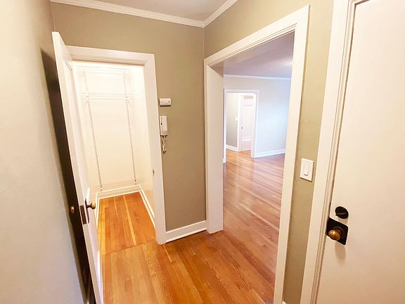Foyer with Coat Closet, Secured Entry Intercom System