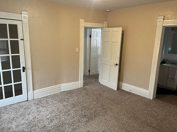 main room, photo facing west toward entrance