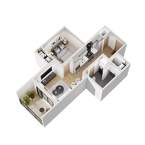 Floor plan B-A61