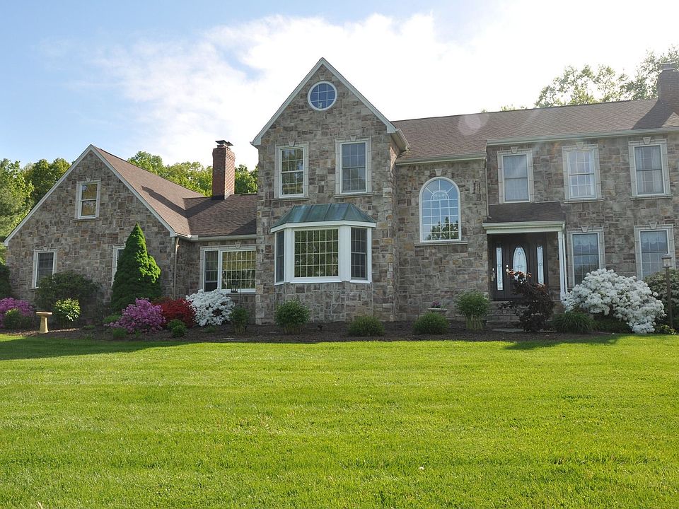 stone faced manor house