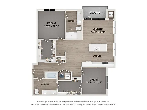 Floor plan F3