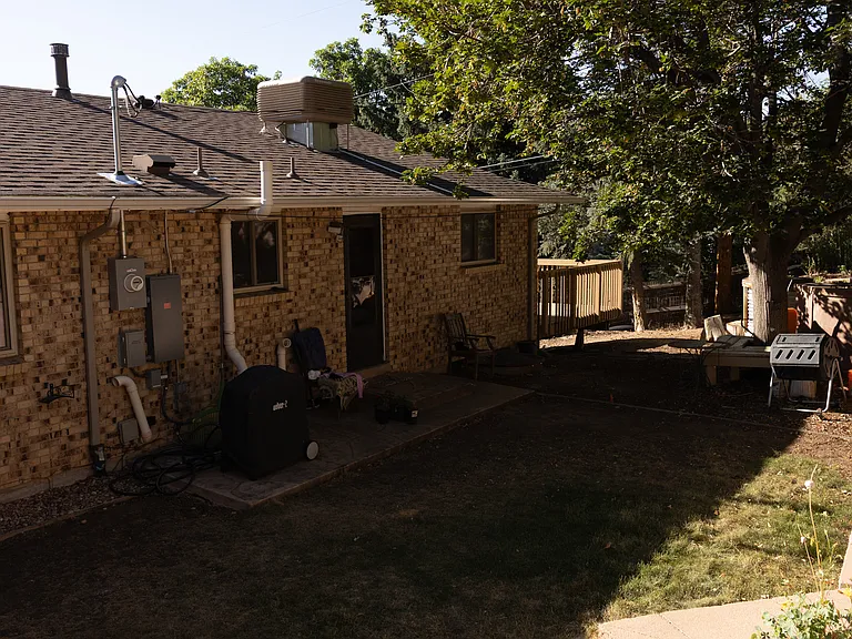 Shared backyard with BBQ