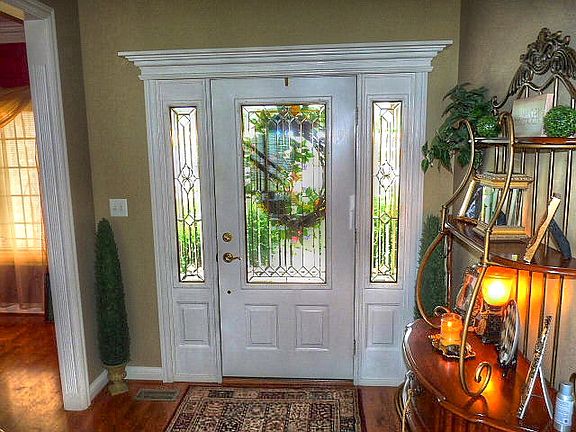 Leaded glass entry
