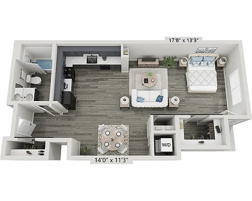 Floor plan Studio E1