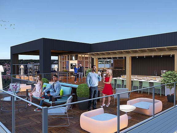 Private Sky Lounge with Sweeping Views